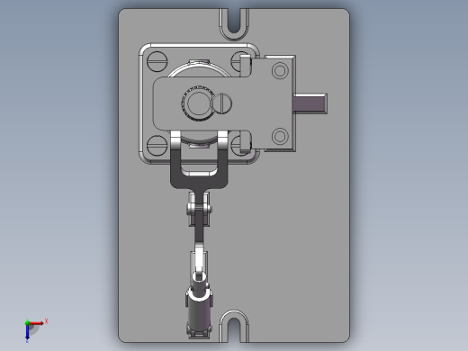 泵体零件的夹具设计【CAD及三维图纸+仿真】俯视缩略图