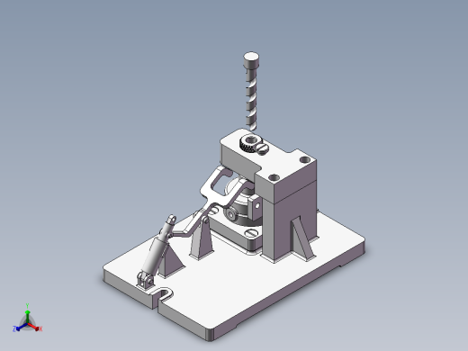 泵体零件的夹具设计【CAD及三维图纸+仿真】正等轴测缩略图