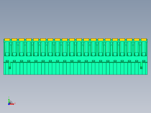 DEGSON 2EDG 系列 5.08mm 可插拔接线端子组-2EDGKD-5.08-20P-14-00AH前视缩略图