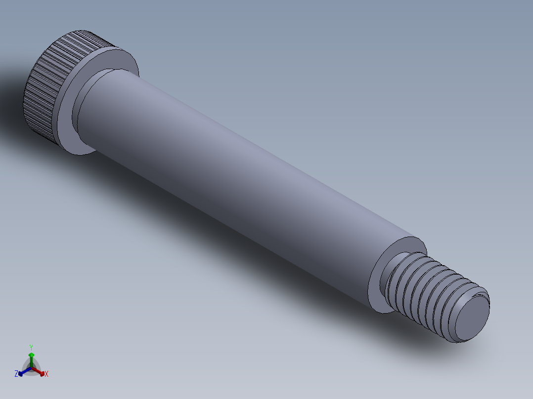 公制SH螺栓选择（DME）-DME STRIPPER BOLT M6 W EQUATIONS正等轴测图