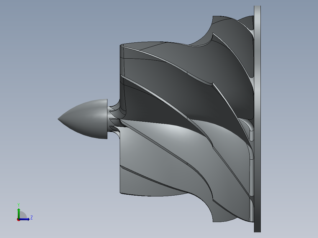 变螺距叶轮左视图