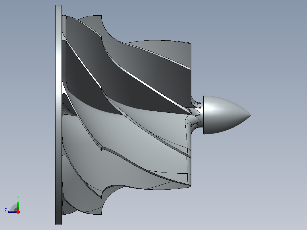 变螺距叶轮右视图