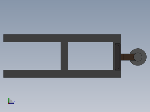 管路切割设计三维模型左视缩略图