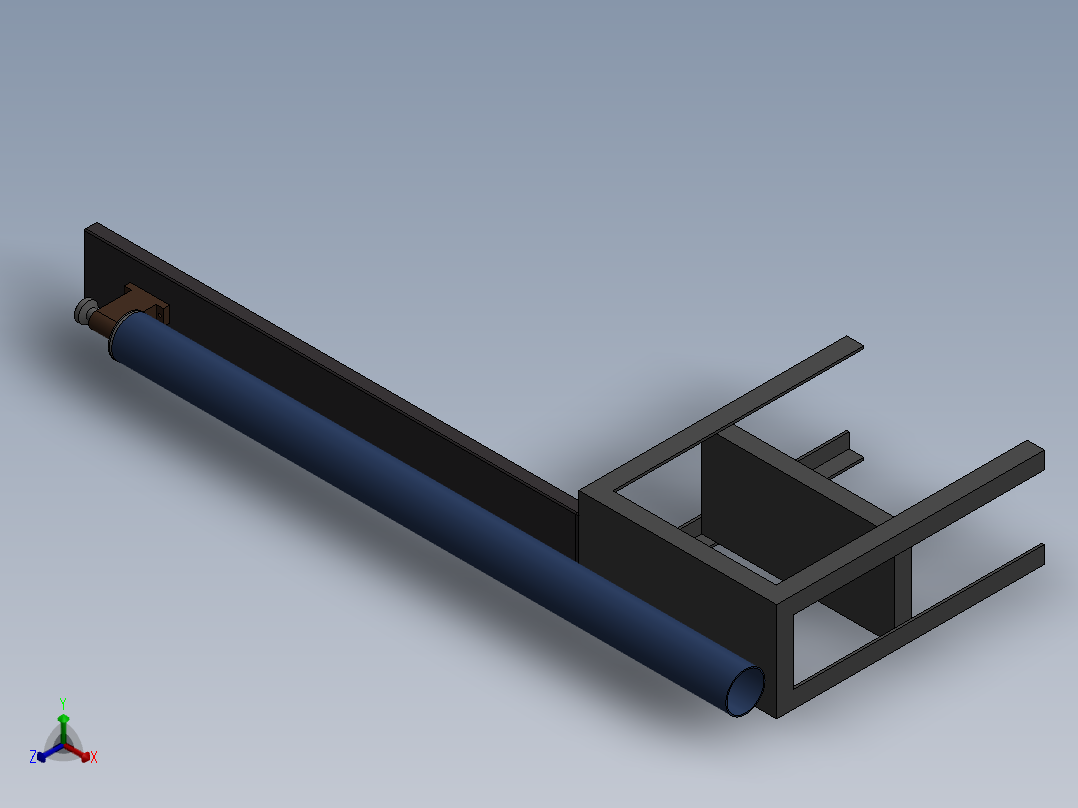 管路切割设计三维模型正等轴测图
