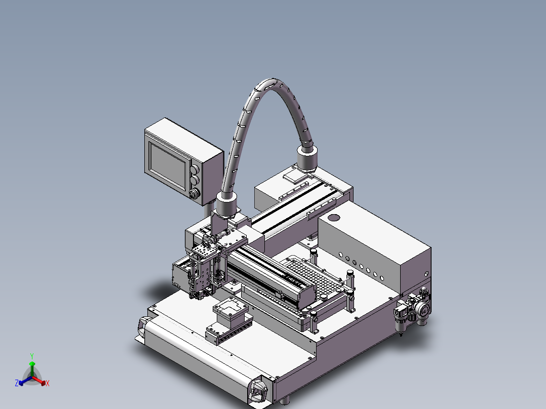 非标自动化贴胶机、贴软胶垫机3D模型