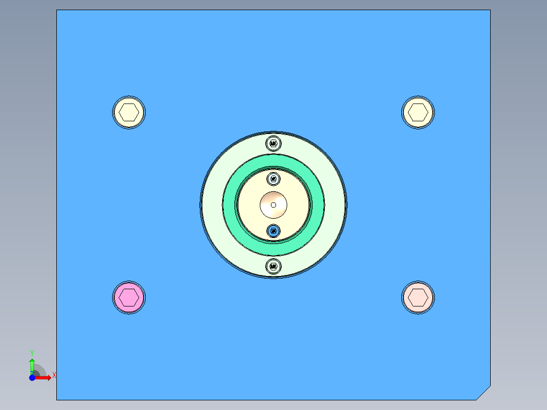 透明灯片前视图