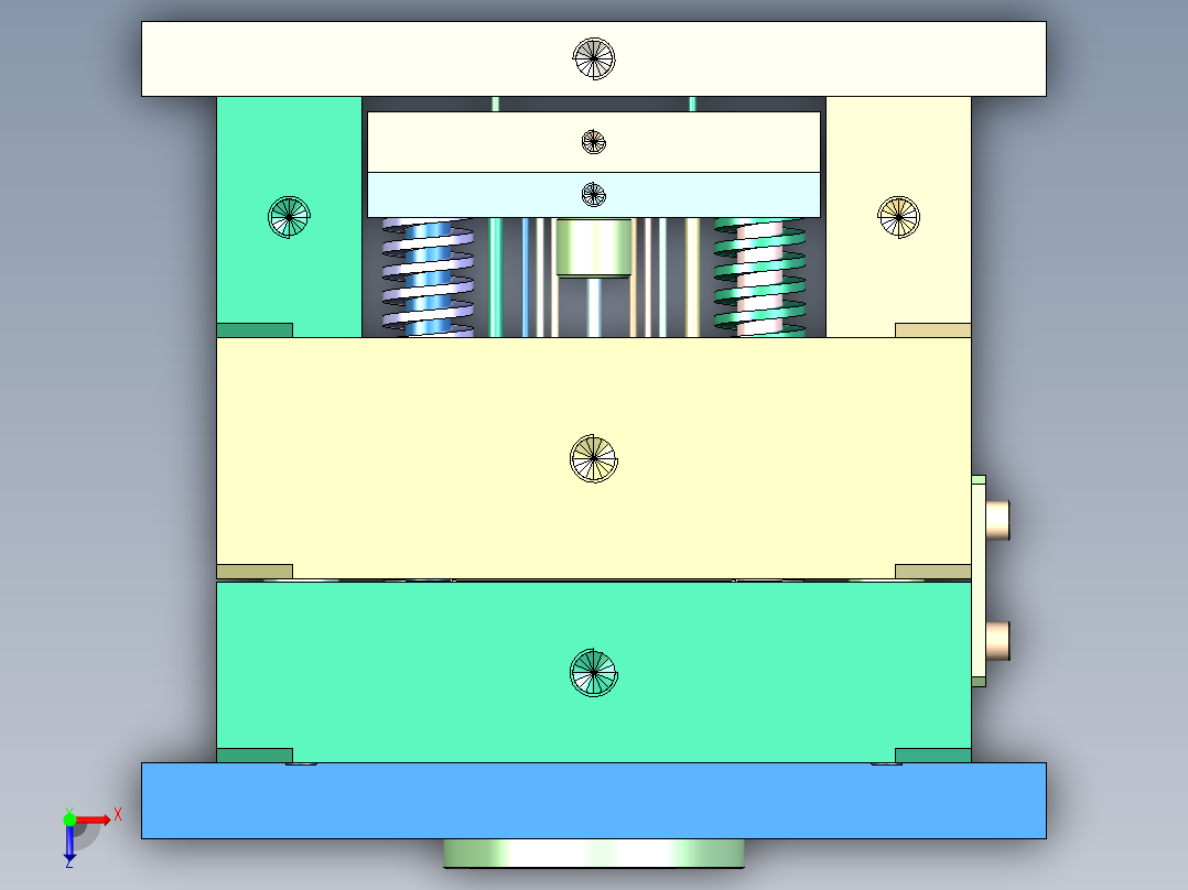 透明灯片俯视图
