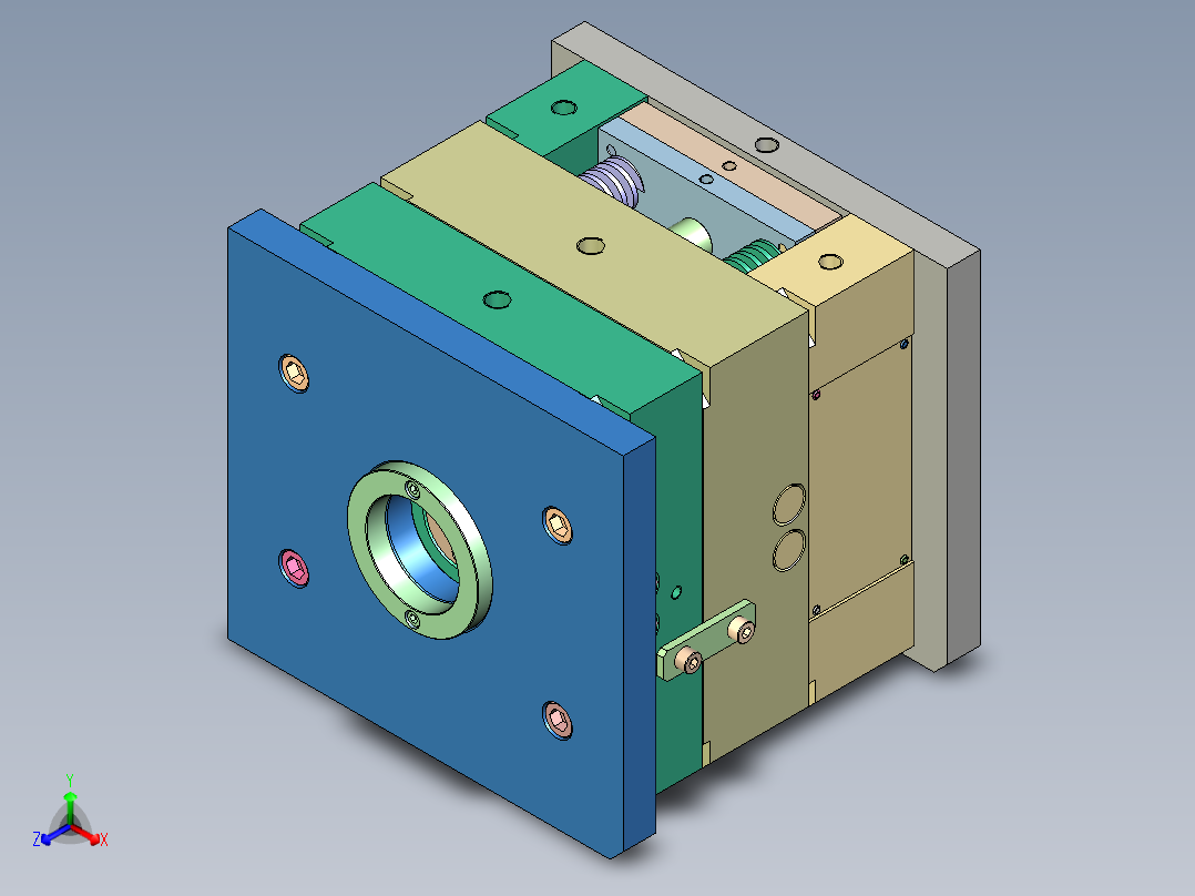 透明灯片正等轴测图