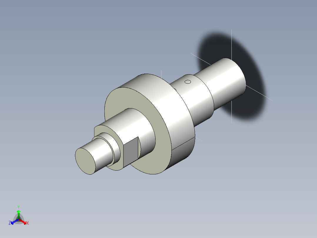 惰輪梢SID-3D多系列多零件图纸模型主视图