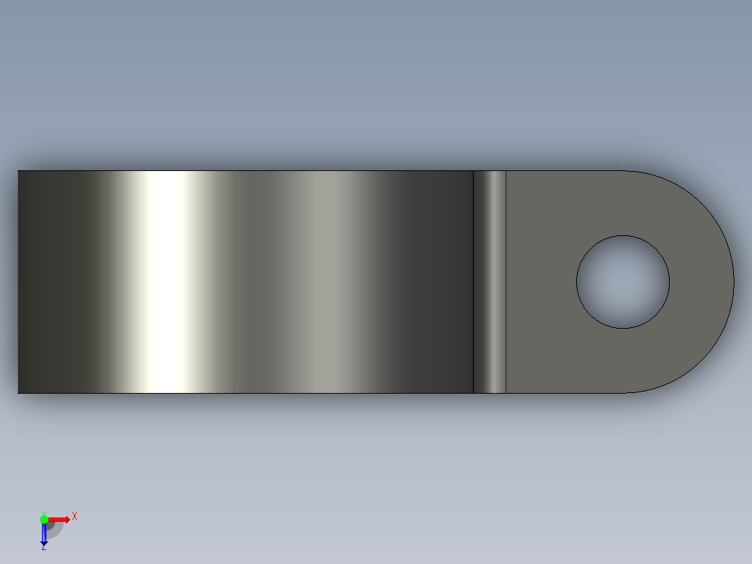 HP 系列 P 夹-H10P-BK俯视图