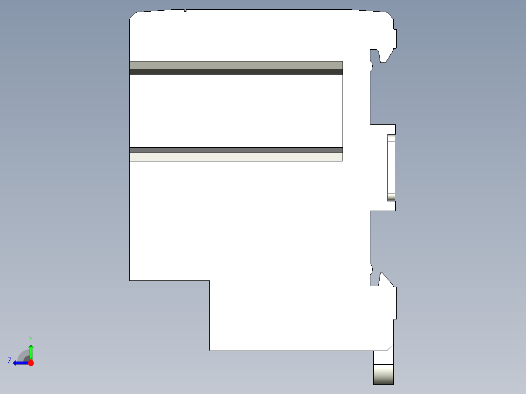 基恩士KV-RC32BX_BT_kc图纸模型右视图