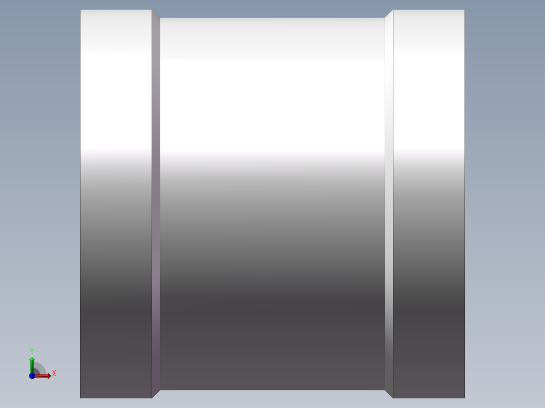 管箍-等径有边 DN32前视图