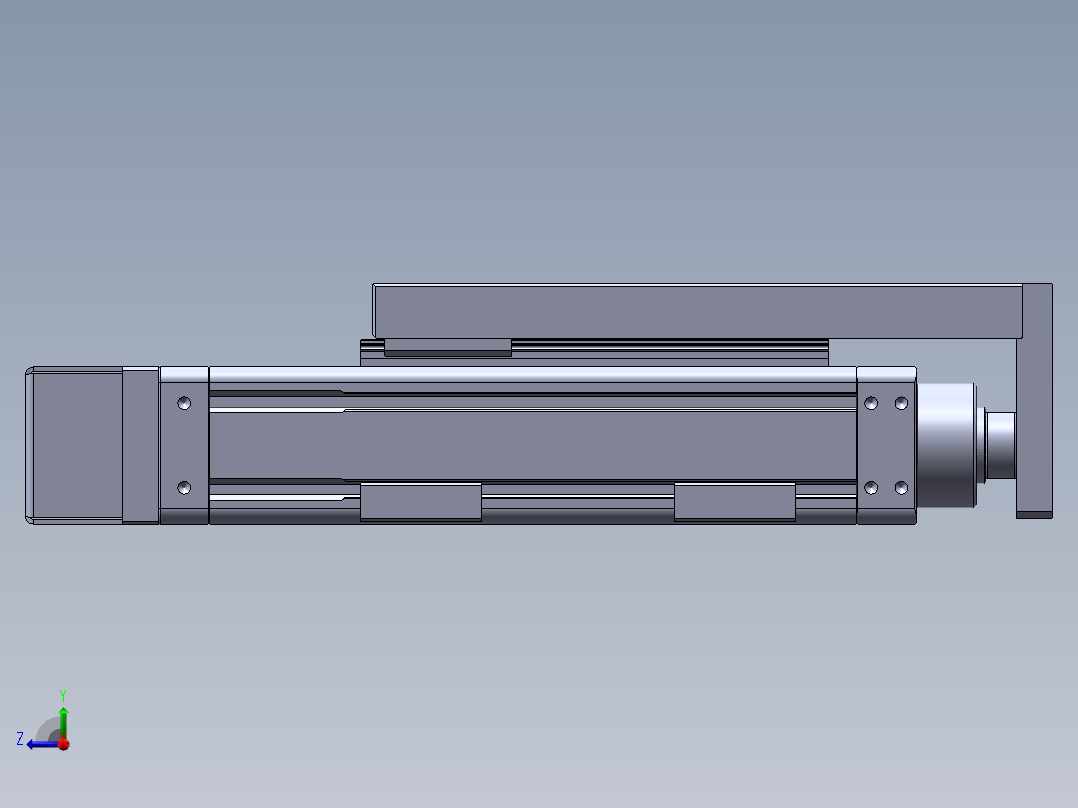 电动滑台模组SEH50L-BR右视图