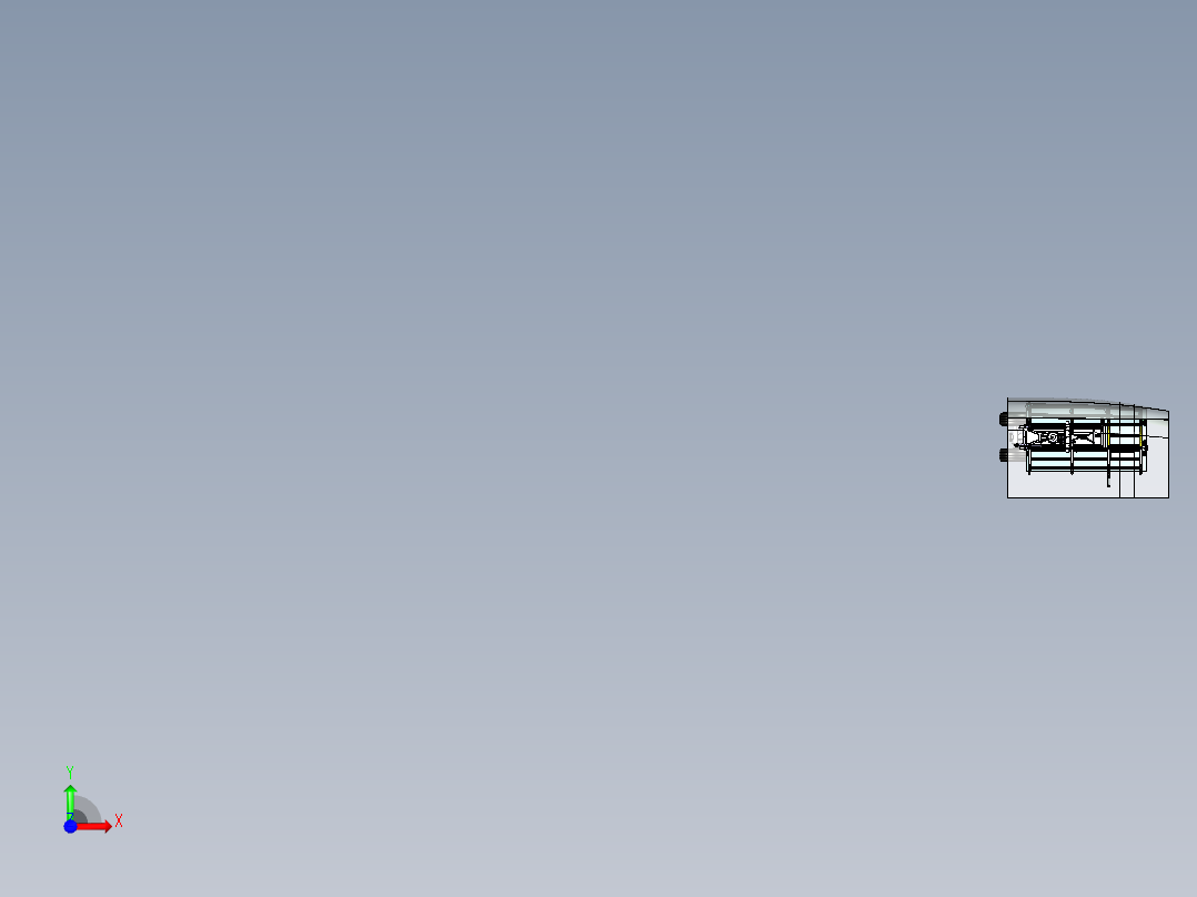 飞机主起落架舱门 CATIA V5 R21设计3D模型前视图