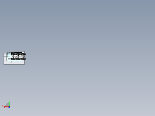 飞机主起落架舱门 CATIA V5 R21设计3D模型后视缩略图