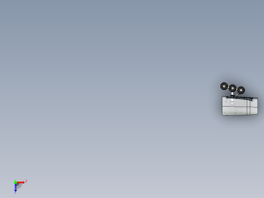 飞机主起落架舱门 CATIA V5 R21设计3D模型俯视缩略图