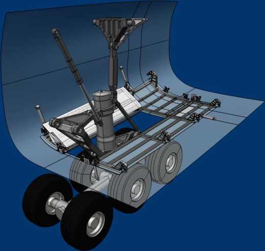 飞机主起落架舱门 CATIA V5 R21设计3D模型缩略图