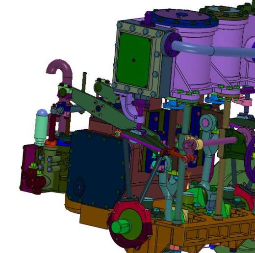 复合循环结构形式蒸汽机缩略图