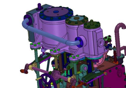 复合循环结构形式蒸汽机缩略图