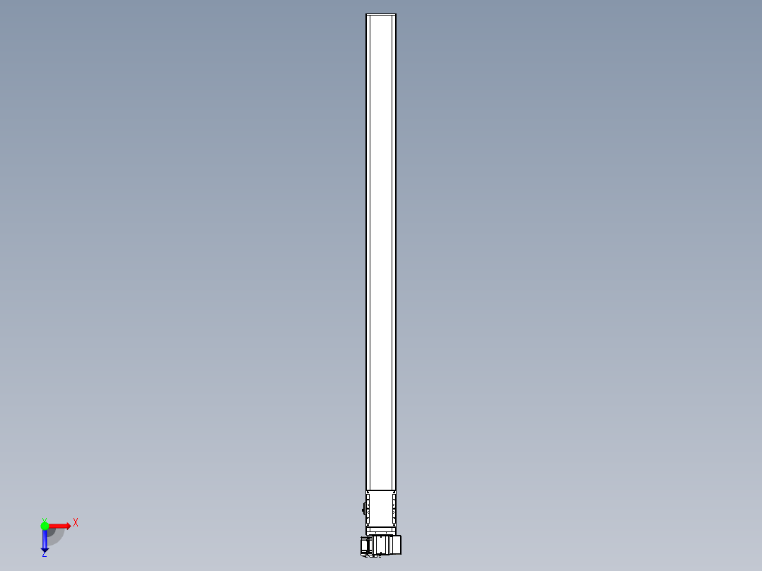 同步带全封闭直线模组TPA-HCB-105D-90-L1600-RP-C-P20-N3俯视图