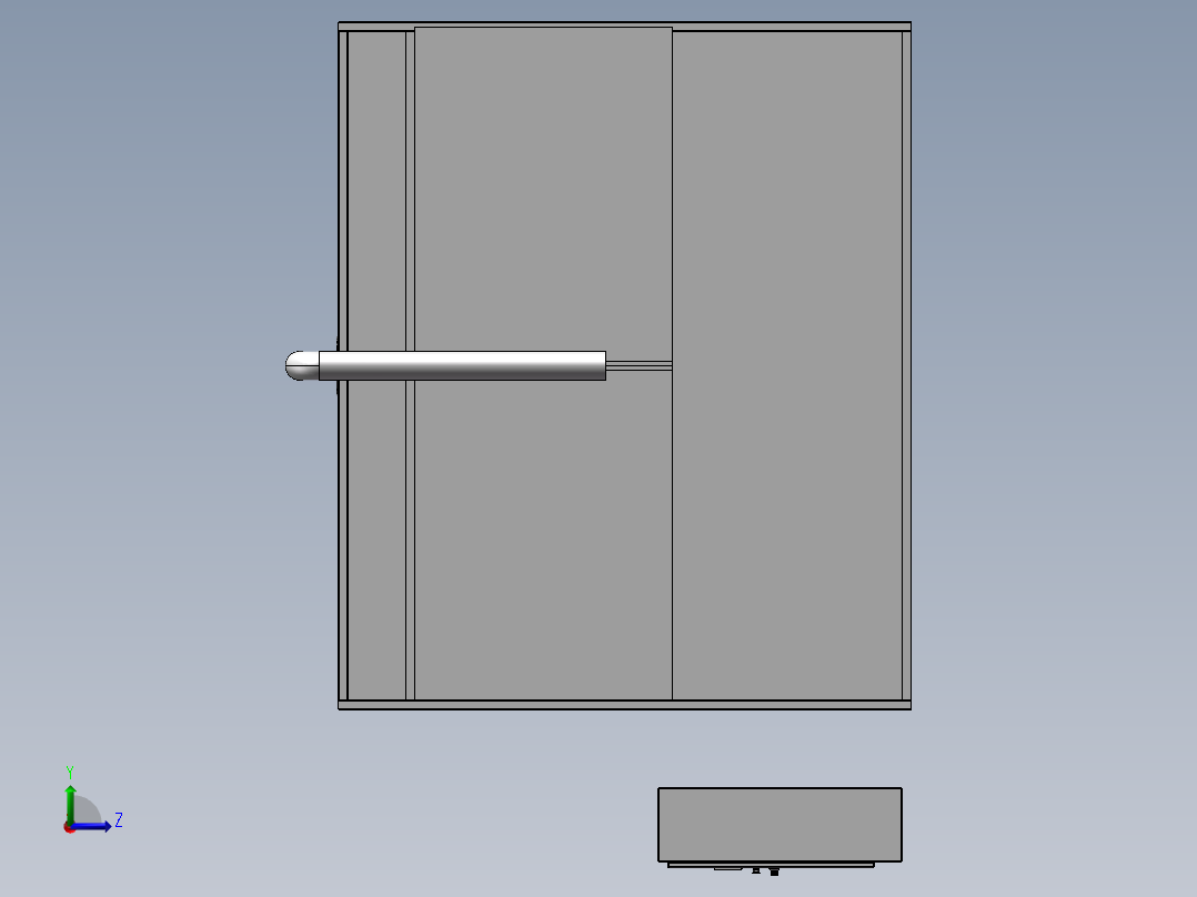 B05-变位机自动焊接工作站左视图