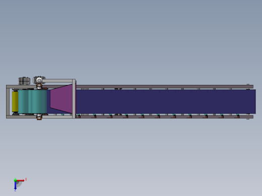 Q416-移动带式输送机的设计【三维SolidWorks】俯视缩略图