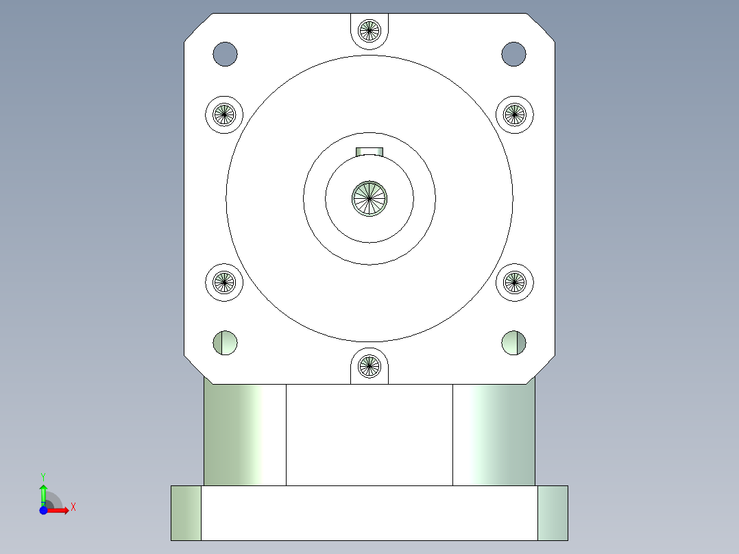 直齿ZPLF160-L1 35-114.3-200-M12.stp前视图
