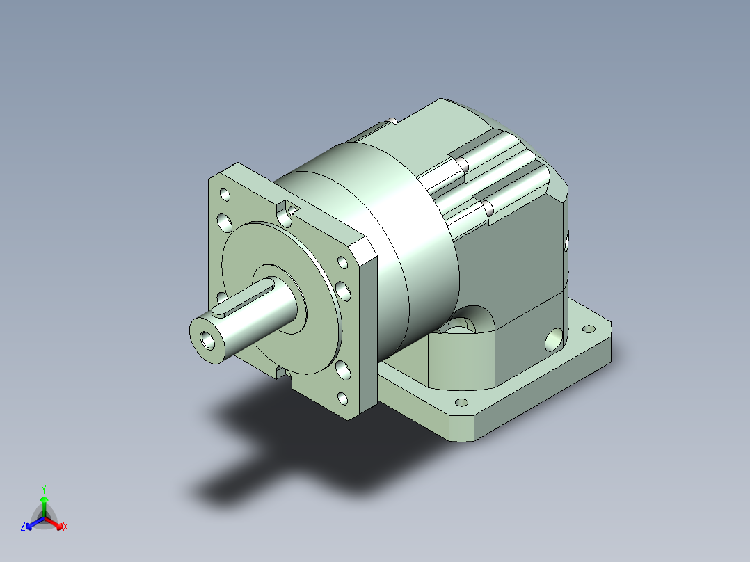 直齿ZPLF160-L1 35-114.3-200-M12.stp正等轴测图