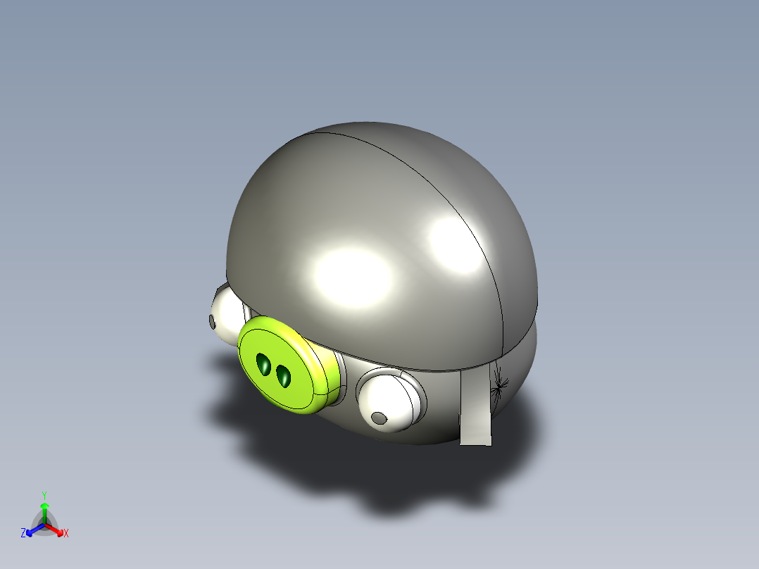 愤怒的小鸟+(猪+#02)正等轴测图