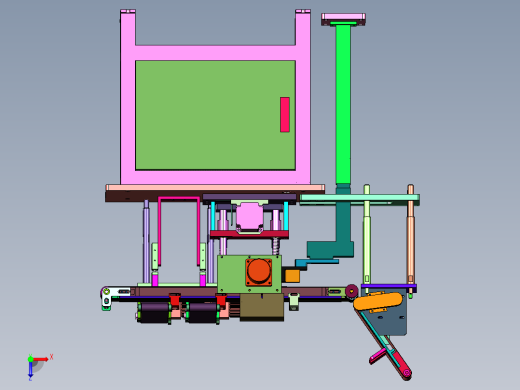 电池极板自动称重产线俯视缩略图