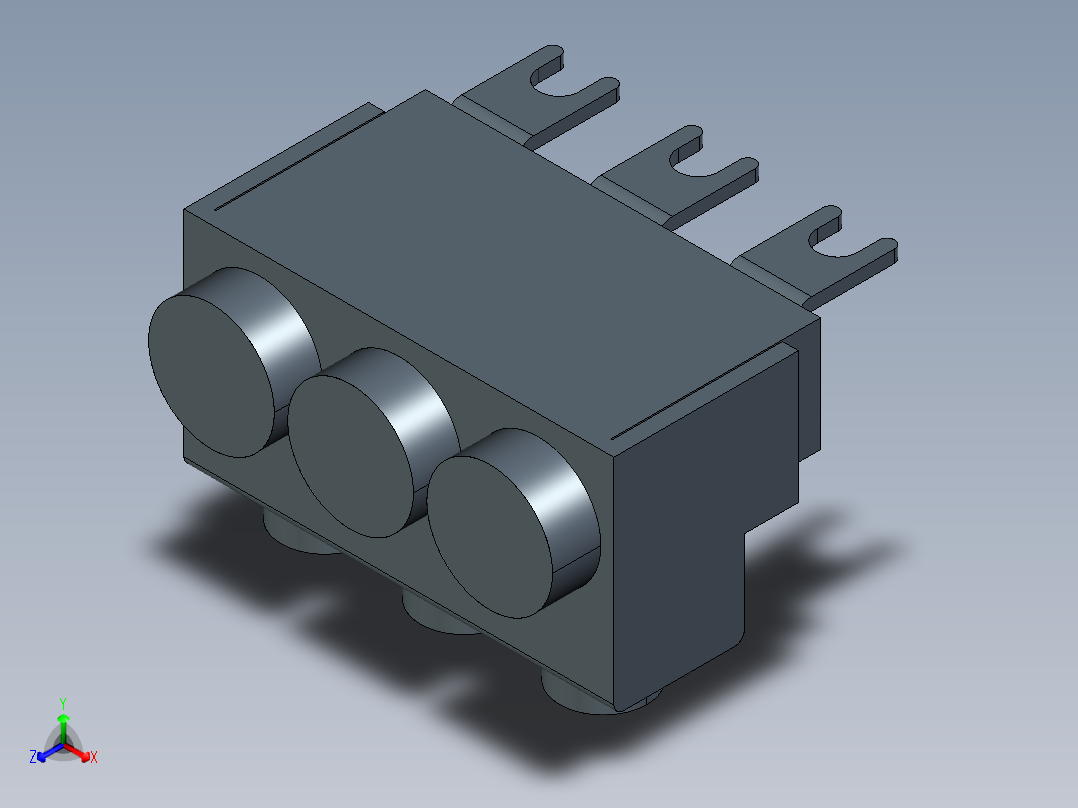 西门子接线端子3rv2915系列3D模型IGS格式
