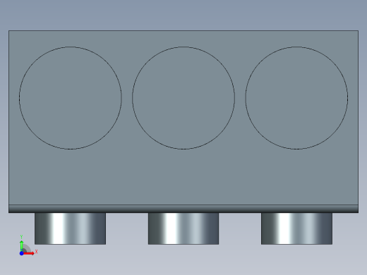 西门子接线端子3rv2915系列3D模型IGS格式前视缩略图