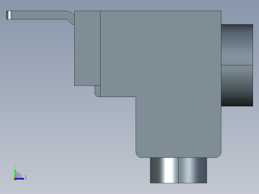 西门子接线端子3rv2915系列3D模型IGS格式左视缩略图