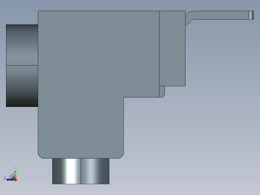 西门子接线端子3rv2915系列3D模型IGS格式右视缩略图