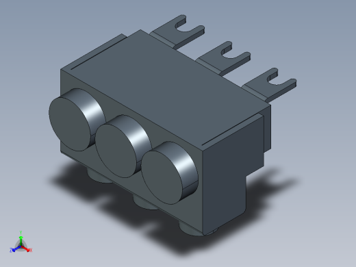 西门子接线端子3rv2915系列3D模型IGS格式正等轴测缩略图