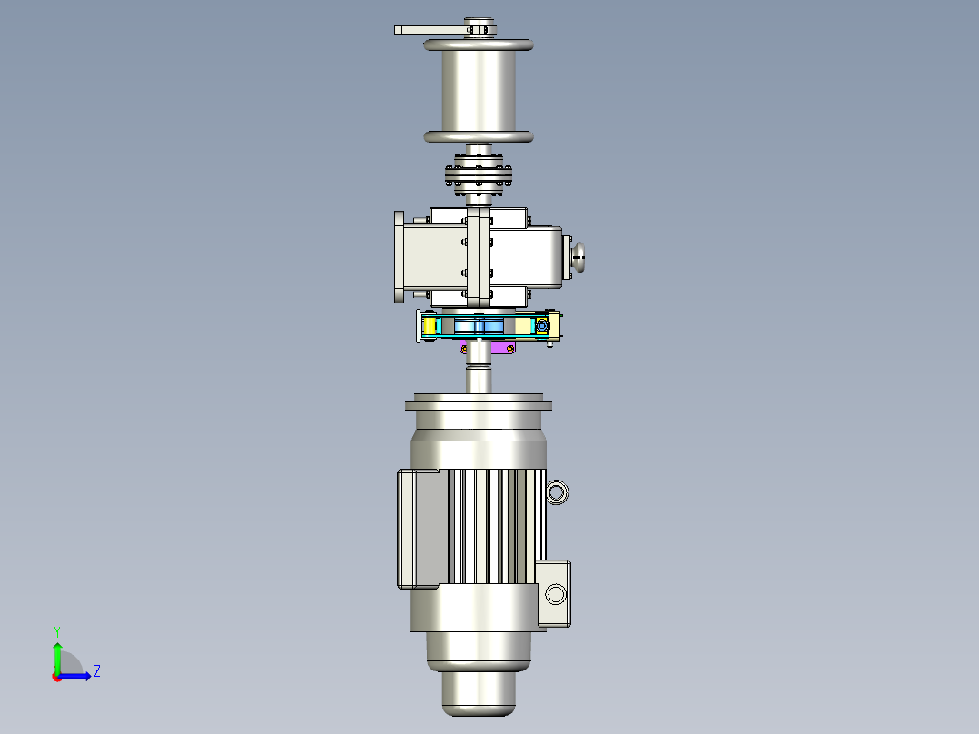 货运绞车--igs左视图