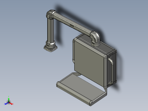 悬臂控制操控箱键盘支架-E1-旋转底座-转交-90度箱体连接器-300-500
