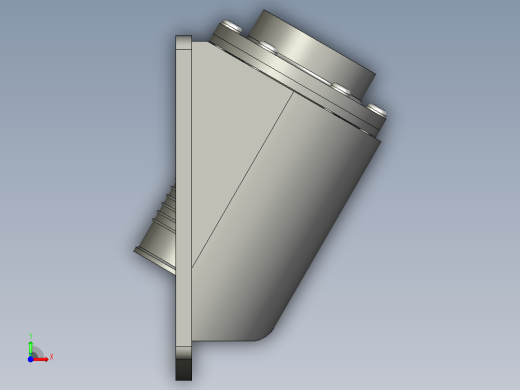 過濾器(側裝型)PLRF+C-3D多系列多零件图纸模型前视缩略图