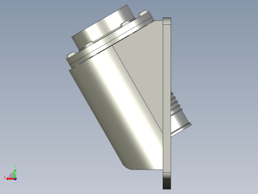 過濾器(側裝型)PLRF+C-3D多系列多零件图纸模型后视缩略图