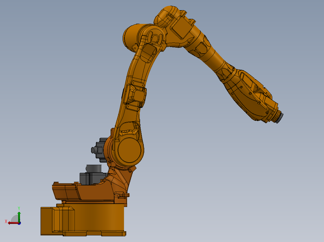 6自由度机械臂后视图