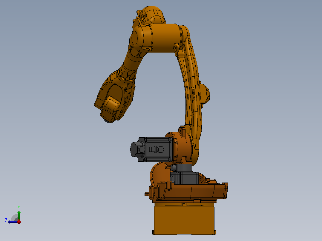 6自由度机械臂右视图
