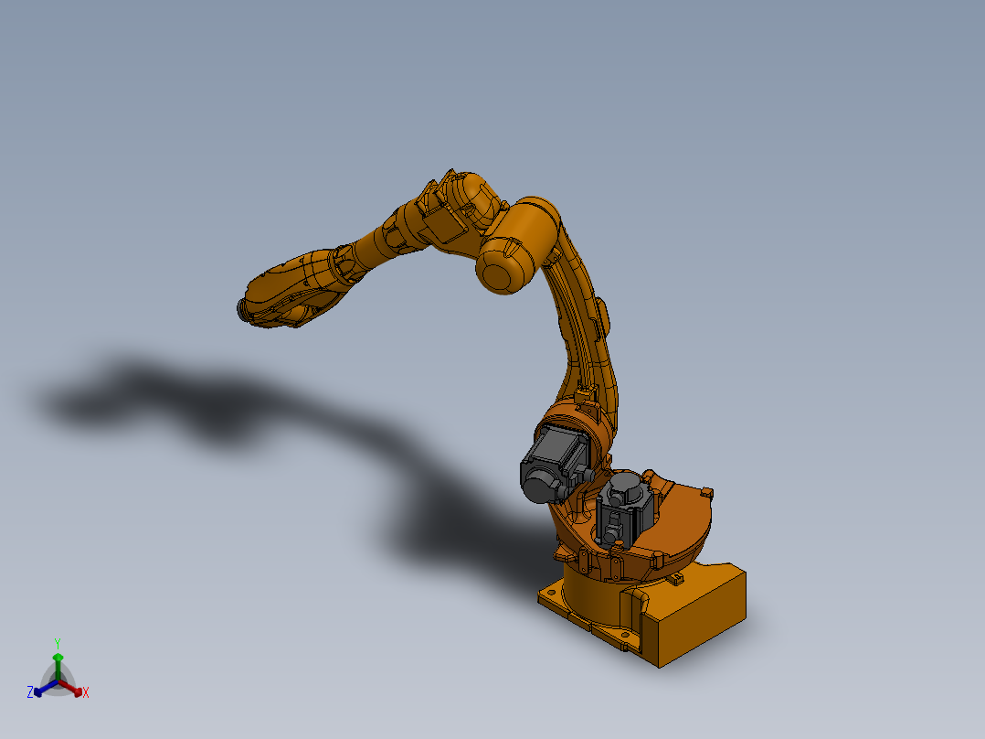 6自由度机械臂正等轴测图