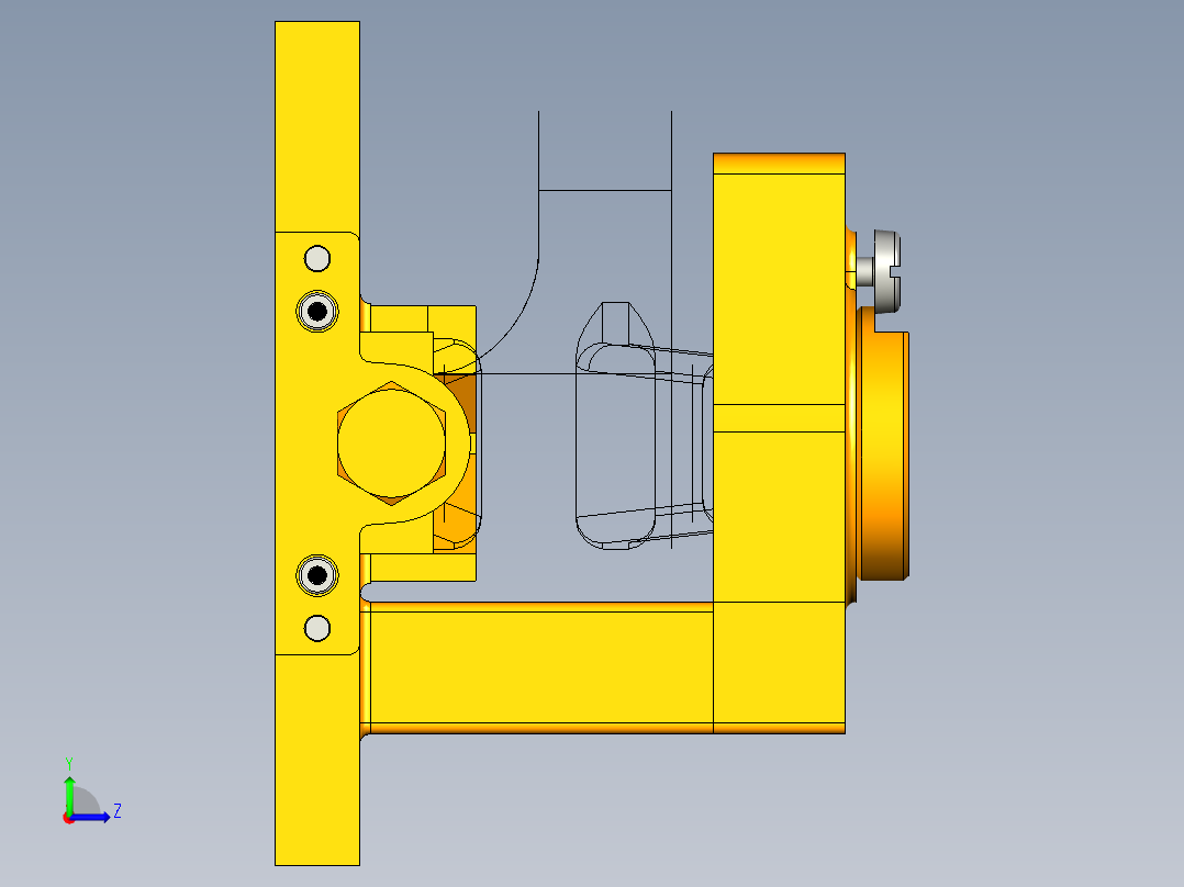 铣床等臂杠杆加工工艺及钻25孔夹具设计【含三维UG】左视图