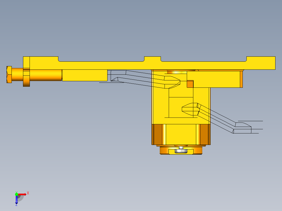 铣床等臂杠杆加工工艺及钻25孔夹具设计【含三维UG】俯视图