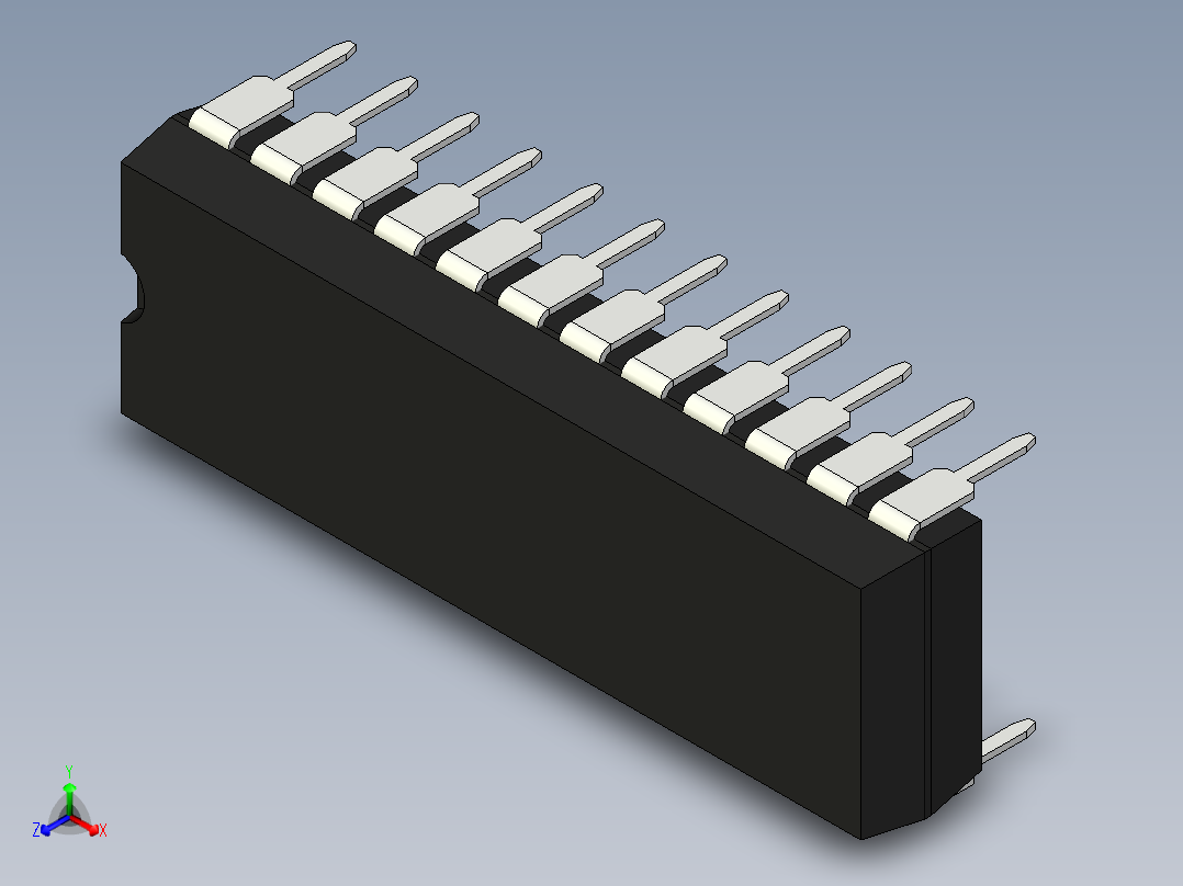 集成电路封装-MS-010AB正等轴测图