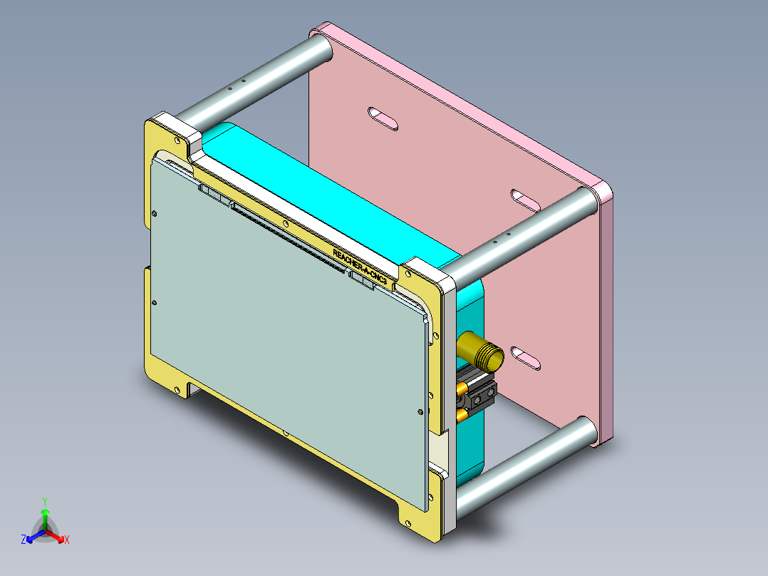 REACHER-A笔记本CNC工装夹具三维模型-cnc3-0912正等轴测图