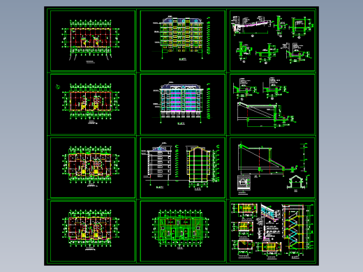 多层住宅楼建施图