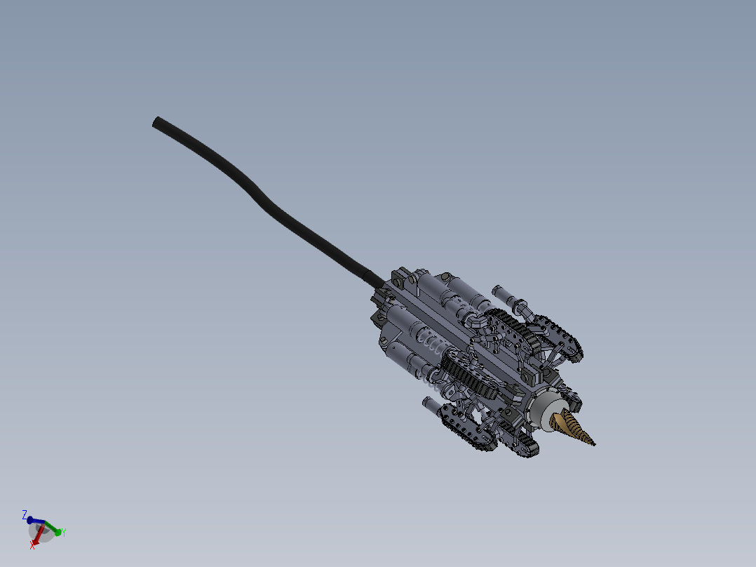 检测钻洞爬行机器人sw18可编辑