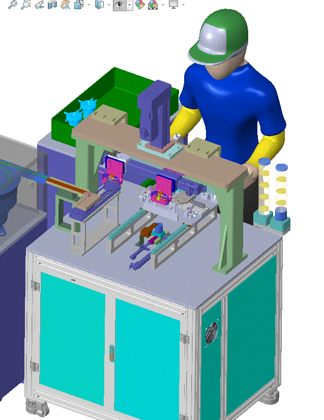 旋片泵支架送拨块自动组装设备sw20可编辑