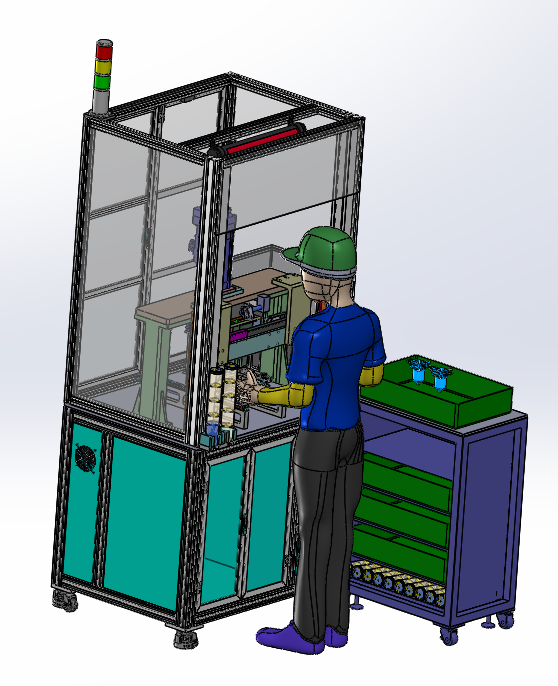 旋片泵支架送拨块自动组装设备sw20可编辑